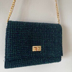 Francesca’s Collections - Green and navy blue checker crossbody bag